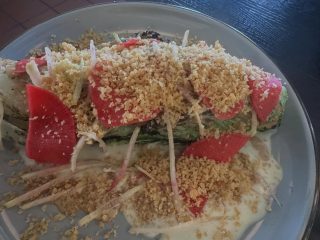 Easter lunch @plumerockford was great! I forgot to get pics of my tuna crudo because it disappeared very quick lol. The grilled caesar was awesome. 4 other dishes all perfect. Thanks for having us! #rockford #goodfood #farmtotable #local