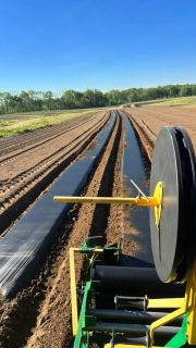 Absolutely awesome day! @yayyosa @pals.julie and @beyer902475 just got to work on the greenhouses, I laid about 1.5 miles of mulch for winter squash, sweet potatoes and melons.. what a great day.
Sometimes its go time! 
#awesome #teamwork #foodie #farm #lfg